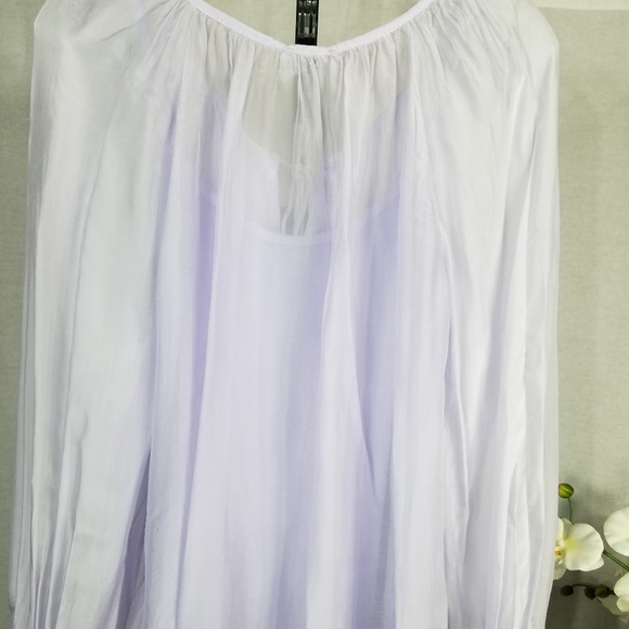 J&L Paris Silky Summer Tunic Size Os - Picture 2 of 3